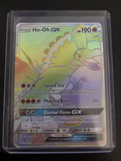 Pokemon TCG Ho-Oh GX SM80 Rainbow Full Art Promo Card Sun & Moon - Image 1