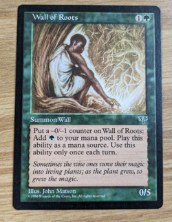 WALL OF ROOTS - Magic The Gathering MTG Collectible Card game - Image 1