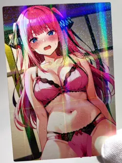 The Quintessential Quintuplets Nino Nakano Sexy Anime Waifu Girl Goddess Card - Image 3