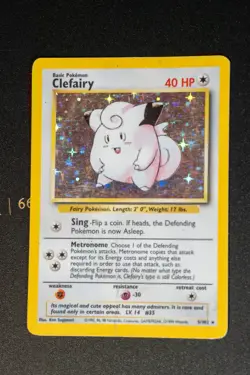 Pokemon TCG Clefairy Base Set Unlimited Rare HP Card 5/102 - Image 1