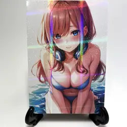 The Quintessential Quintuplets Miku Nakano Sexy Anime Waifu Goddess ACG Card - Image 2