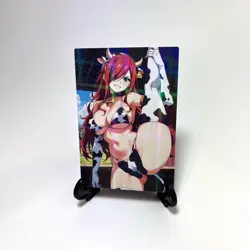Fairy Tail Erza Scarlet Sexy Bikini Anime Waifu Girl Lewd Goddess Story Art Card - Image 2