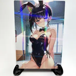 Demon Slayer Kanao Tsuyuri Sexy Anime Waifu Bunny Girl Goddess Story Art Card - Image 1
