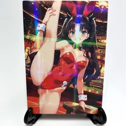 Fate/Stay Night Rin Tohsaka Sexy Anime Waifu Bunny Girl Goddess Story Art Card - Image 1