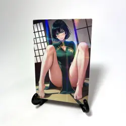 One-Punch Man Fubuki Sexy Hot Anime Waifu Girl Doujin Lewd Goddess Holo Art Card - Image 2