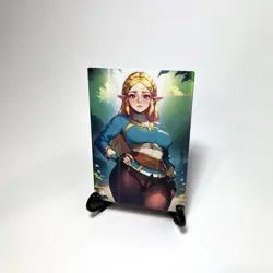Princess Zelda Sexy Hot Anime Waifu Girl Doujin Lewd Goddess Story ACG Art Card - Image 2
