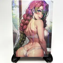 Demon Slayer Mitsuri Kanroji Sexy Anime Waifu Girl Lewd Goddess Story Art Card - Image 1