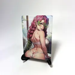 Demon Slayer Mitsuri Kanroji Sexy Anime Waifu Girl Lewd Goddess Story Art Card - Image 2
