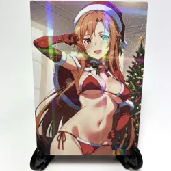 Sword Art Online Yuuki Asuna Sexy Bikini Anime Waifu Girl Goddess Story Art Card - Image 1