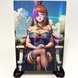 Naruto Mei Terumi Sexy Hot Anime Waifu Girl Doujin Lewd Goddess Story Art Card - Image 1