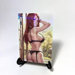 Naruto Kushina Uzumaki Sexy Anime Waifu Girl Lewd Doujin Goddess Story Art Card - Image 2