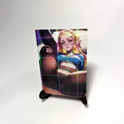 Princess Zelda Sexy Anime Waifu Girl Lewd Goddess Story ACG Holographic Art Card - Image 2