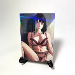 Naruto Hinata Hyuga Sexy Lingerie Anime Waifu Girl Lewd Goddess Story Art Card - Image 2