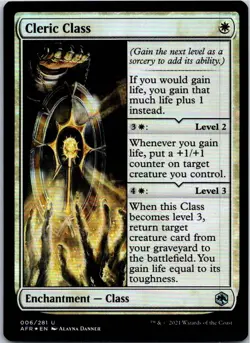 Cleric Class U Foil Adventures in the Forgotten Realms 6 NM - Image 1