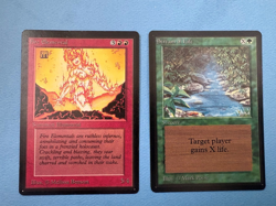 MTG Beta Edition, Fire Elemental and Stream of Life! 1993 Vintage Magic! - Image 1