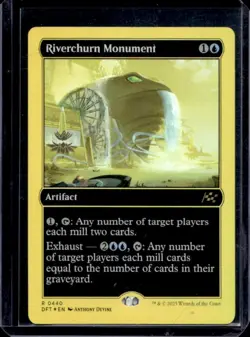 2025 Magic: MTG Aetherdrift Riverchurn Monument FPF 1st Place Foil Rare #0440 - Image 1