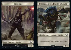 MTG Soldier (003) // Ultramarines Honour Guard Double-Sided Token, NM-Mint, Engl - Image 1
