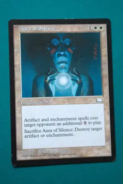 Aura of Silence - MTG- Weatherlight - Lightly Played - Magic The Gathering(3) - Image 1