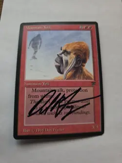 Mountain Yeti Artist Proof SIGNED By Dan Frazier Magic the Gathering - Image 1