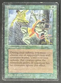 Magic the Gathering Erhnam Djinn Card - Image 1