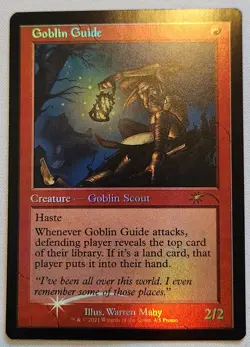 MTG Magic [x1] Goblin Guide [x1] RETRO FOIL WPN PROMO M/NM - Image 1