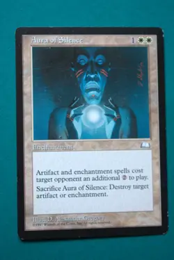 Aura of Silence - MTG- Weatherlight - Lightly Played - Magic The Gathering(1) - Image 1