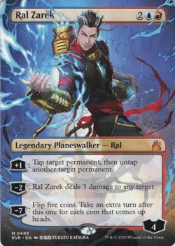 MTG Ral Zarek (Anime Borderless) (445) | NM | Ravnica Remastered {RVR} - Image 1