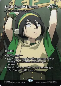 MTG Earth Rumble Triumph (Borderless) (44) | NM | Avatar: Last Airbender {TLE} - Image 1