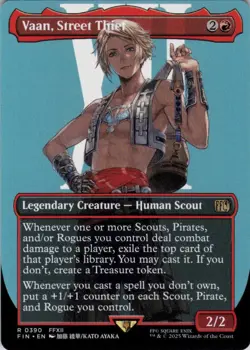 MTG Vaan, Street Thief (Borderless) (390) | NM | Final Fantasy {FIN} - Image 1