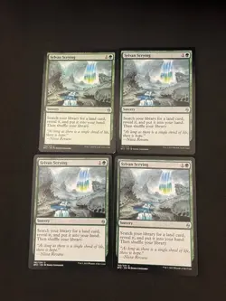 Sylvan Scrying x4 [BATTLE FOR ZENDIKAR] LP Magic MTG Cards - Image 1