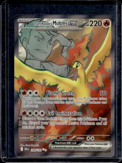 2025 Pokemon Destined Rivals Team Rocket's Moltres ex #208/182 - Image 1