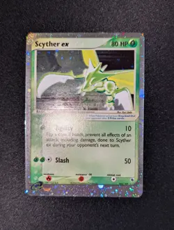 NM Scyther Ex 102/109 Ruby and Sapphire Pokemon TCG Holo Rare - Image 2