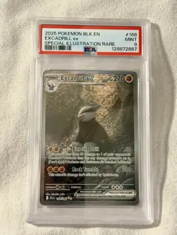 PSA 9 ALT ART Excadrill ex SIR 168/086 Sv: Black Bolt Holo | Pokemon - Image 1