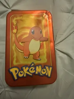*Vintage* Pokemon Topps TV Animation Edition 1999 Charmander Tin **Empty** - Image 1