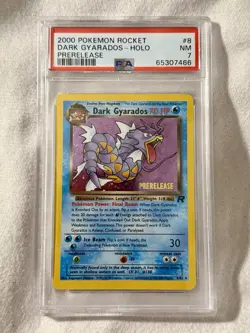 PSA 7 NM+ Rocket Gyrados Prerelease (2000) Pokemon Promos Holo - Image 1