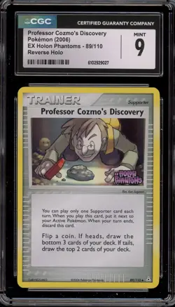 Pokemon Professor Cozmo's Discovery EX Holon Phantoms Reverse Holo #89 CGC 9 - Image 1