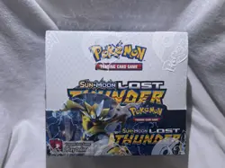 Pokemon TCG Sun & Moon Lost Thunder Booster Display Box Factory Sealed 36 Packs - Image 1