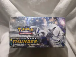 Pokemon TCG Sun & Moon Lost Thunder Booster Display Box Factory Sealed 36 Packs - Image 2