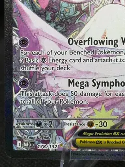 Pokemon Mega Gardevoir EX Holo Sir 178/132 ME01 Mega Evolution - Image 4