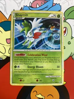 Pokemon TCG Shaymin Unleashed 8/95 Holo Rare LP. - Image 1
