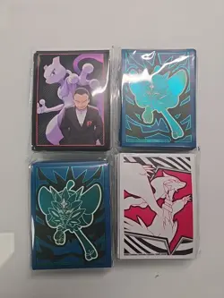 Pokemon TCG ETB Sleeves Lot Of 4 Twilight Destined Rivals White Flare Sealed - Image 1