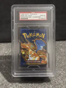 PSA 10 Pokemon Shadowless Base Set Charizard Booster Pack | WOTC Gem Mint - Image 1
