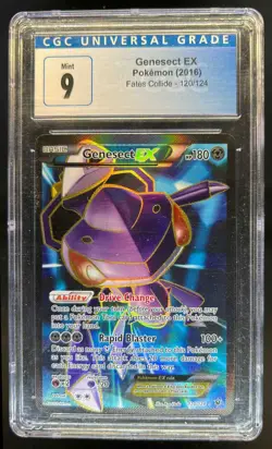 2016 Pokemon XY Fates Collide Genesect #120/124 CGC 9 - Image 1