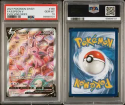PSA 10 Espeon Alternate Full Art 180/203 SWSH Evolving Skies Pokemon English GEM - Image 3