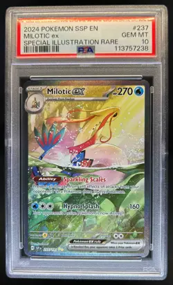 2024 Pokemon Surging Sparks Milotic Ex #237/191 PSA 10 - Image 1