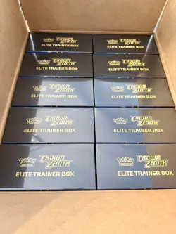 Pokemon Crown Zenith Elite Trainer Box Case x10 Sealed ETBs SWSH 12.5 - Image 2