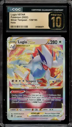 Pokemon Lugia VSTAR Silver Tempest Holo Ultra Rare #139 CGC 10 Pristine - Image 1