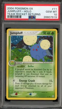 Pokemon Jumpluff EX Team Rocket Returns Holo Rare #11 PSA 10 Gem Mint - Image 1