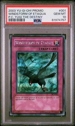 Windstorm Of Etaqua PCY-001 Secret Rare Promo Yugioh PSA 10 *757 - Image 1