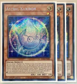 3x Astral Kuriboh 1st Edition Secret Rare RA04-EN040 Yu-Gi-Oh! - Image 1